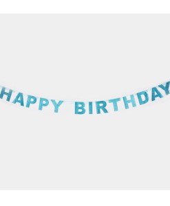 Glitzergirlande Happy Birthday in blau auf www.mina-lola.com von my little day
