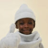 Beanie KNITTED Grau Gray Label auf www.mina-lola.com
