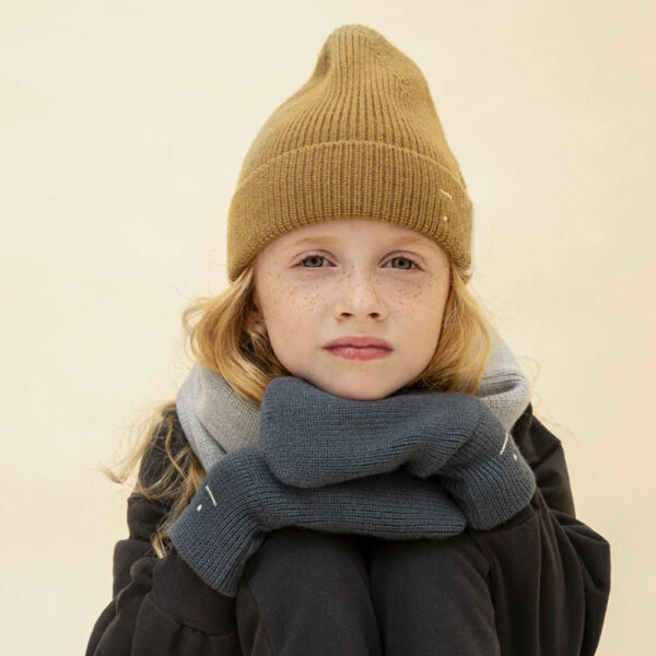 Fäustlinge KNITTED Blaugrau Gray Label Fäustlinge KNITTED Blaugrau Gray Label auf www.mina-lola.com